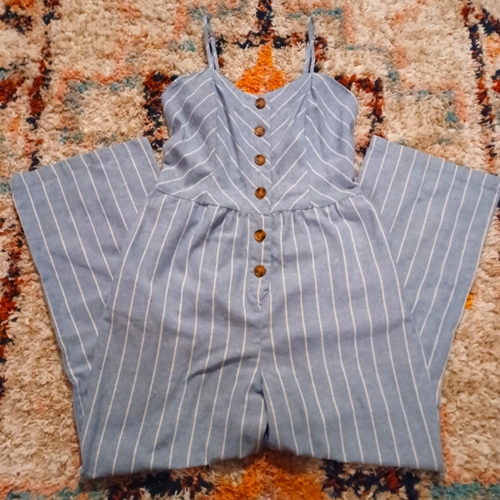 Ci Sono Linen Jumpsuit • Lightweight • Size L • NWOT
